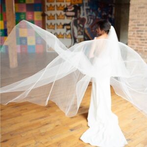 Light Ivory Wedding Veil 108” Cathedral Length